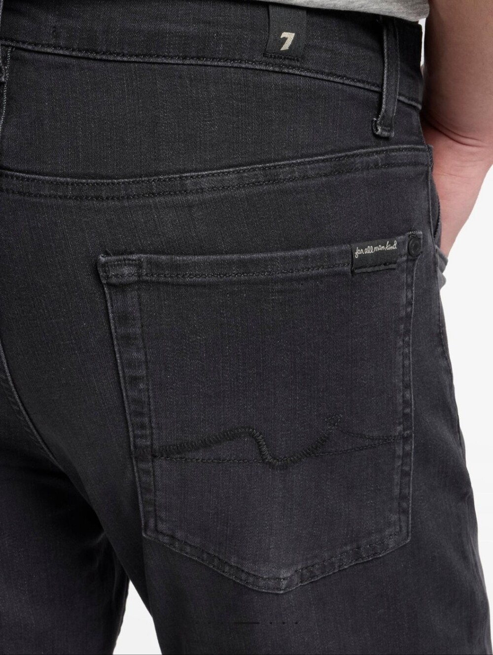 7 For All Mankind Mens Slim Straight Luxe Performance Slimmy Plus Size 33 X 35 - Picture 4 of 15